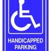 Hillman Plastic Handicapped Parking Sign (12" X 18") -Home Tools Sales 2024 840022 1