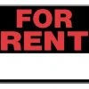 Hillman For Rent Sign Black & Red (15" X 19") -Home Tools Sales 2024 840026