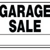 Hillman Garage Sale Sign Black & White (20" X 24")