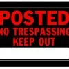 Hillman Posted No Trespassing Sign (10" X 14") -Home Tools Sales 2024 840141 1