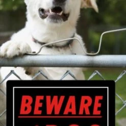 Hillman Beware Of Dog Sign (10" X 14") -Home Tools Sales 2024 840143 1 1