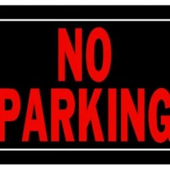 Hillman No Parking Sign (10" X 14")