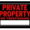 Hillman Private Property No Trespassing Sign (10" X 14") -Home Tools Sales 2024 840147 1