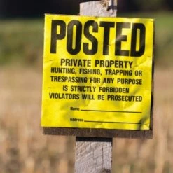 Hillman Posted Private Property Sign (11" X 11") -Home Tools Sales 2024 840167 1 1