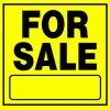 Hillman For Sale Sign Yellow & Black (11" X 11")
