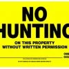 Hillman No Hunting Sign (12" X 16") -Home Tools Sales 2024 842098 1