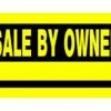 Hillman For Sale By Owner Sign Yellow & Black (10" X 24") -Home Tools Sales 2024 842328 1