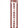 Hillman Fire Extinguisher Sign (4" X 18") -Home Tools Sales 2024 844112 1