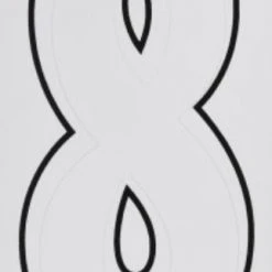 Hillman 3" Adhesive House Number, White -Home Tools Sales 2024 8 1 1