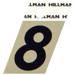 Hillman 1.5" Adhesive Angle-Cut House Number, Black/Gold -Home Tools Sales 2024 8 1 1 1