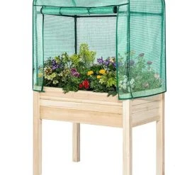 Backyard Expressions Elevated Garden Bed With Green House