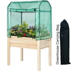 Backyard Expressions Elevated Garden Bed With Green House -Home Tools Sales 2024 906533 raised bed greenhouse 1 1