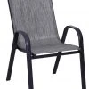 Backyard Expressions Medium Back Stackable Patio Chair, Heathered Gray -Home Tools Sales 2024 909606 1