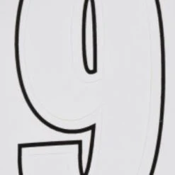 Hillman 3" Adhesive House Number, White -Home Tools Sales 2024 9 1 1