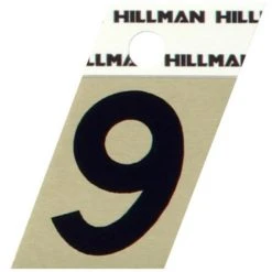 Hillman 1.5" Adhesive Angle-Cut House Number, Black/Gold -Home Tools Sales 2024 9 1 1 1