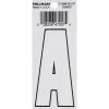 Hillman 3" Adhesive Letter, White