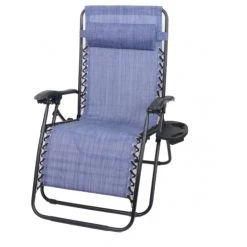 Backyard Expressions 25" Anti-Gravity Chair with Cup Holder -Home Tools Sales 2024 blue 3 23