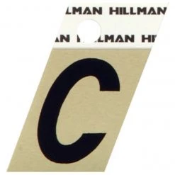 Hillman 1.5" Adhesive Angle-Cut Letter, Black/Gold -Home Tools Sales 2024 c 1 1 1