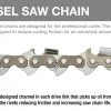 TriLink Full Chisel Saw Chain .325" .050" Ga 3/16" File