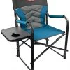 L&M Fleet Supply XL Padded Director Chair With Side Table- Blue/Gray -Home Tools Sales 2024 drch 012 blulnm 1