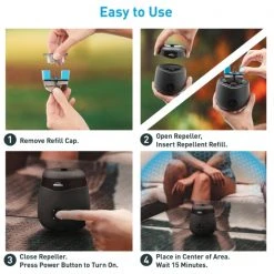 Thermacell Rechargeable Insect Repellent Device, Charcoal -Home Tools Sales 2024 e55x insect repellent 4