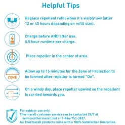 Thermacell Rechargeable Insect Repellent Device, Charcoal -Home Tools Sales 2024 e55x insect repellent 7