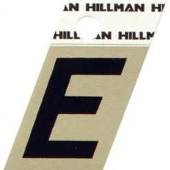 Hillman 1.5" Adhesive Angle-Cut Letter, Black/Gold -Home Tools Sales 2024 e 1 1 1