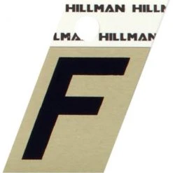 Hillman 1.5" Adhesive Angle-Cut Letter, Black/Gold -Home Tools Sales 2024 f 1 1 1