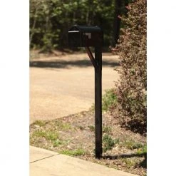 Solar Group Black Square Drive-In Mailbox Post Kit -Home Tools Sales 2024 gibraltar mailboxes mailbox posts stands sdpk0000 31 1000 1