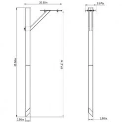 Solar Group Black Square Drive-In Mailbox Post Kit -Home Tools Sales 2024 gibraltar mailboxes mailbox posts stands sdpk0000 4f 1000