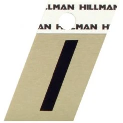 Hillman 1.5" Adhesive Angle-Cut Letter, Black/Gold -Home Tools Sales 2024 i 1 2