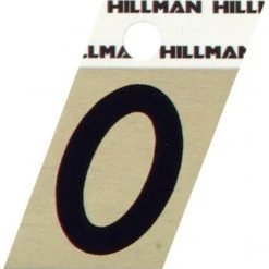 Hillman 1.5" Adhesive Angle-Cut Letter, Black/Gold -Home Tools Sales 2024 o 1 1 1