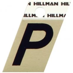 Hillman 1.5" Adhesive Angle-Cut Letter, Black/Gold -Home Tools Sales 2024 p 1 1 1