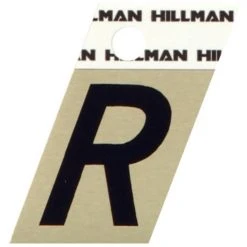 Hillman 1.5" Adhesive Angle-Cut Letter, Black/Gold -Home Tools Sales 2024 r 1 1 1
