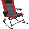 L&M Fleet Supply XL Padded Rocker - Red/Gray -Home Tools Sales 2024 rkch 003 redlnm 1