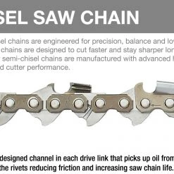 TriLink Semi Chisel Saw Chain 3/8" Pitch .050" ga 56dl