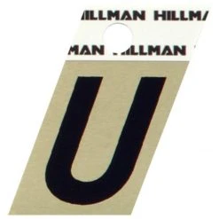 Hillman 1.5" Adhesive Angle-Cut Letter, Black/Gold -Home Tools Sales 2024 u 1 1 1