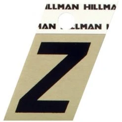 Hillman 1.5" Adhesive Angle-Cut Letter, Black/Gold -Home Tools Sales 2024 z 1 1 1